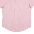 TOMMY HILFIGER Mens Pink Shirt L Button Down Short Sleeve Cotton Casual