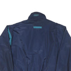 TURNING POINT Mens Navy Blue Jacket L Polyester Blend Zip Casual Retro Bomber