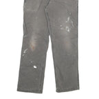 CARHARTT Mens Jeans Grey Relaxed Straight Denim Medium W34 L32 Workwear Utility