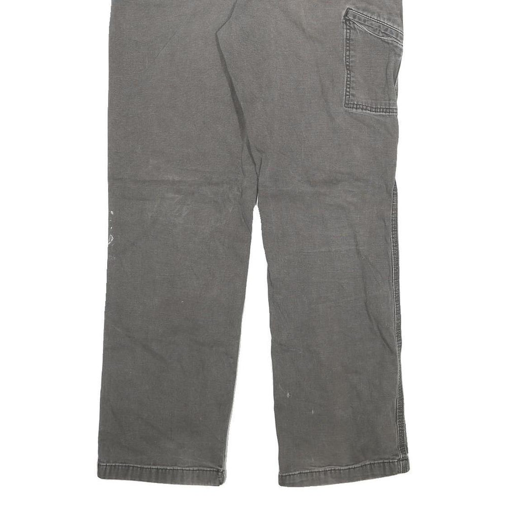 CARHARTT Mens Jeans Grey Relaxed Straight Denim Medium W34 L32 Workwear Utility