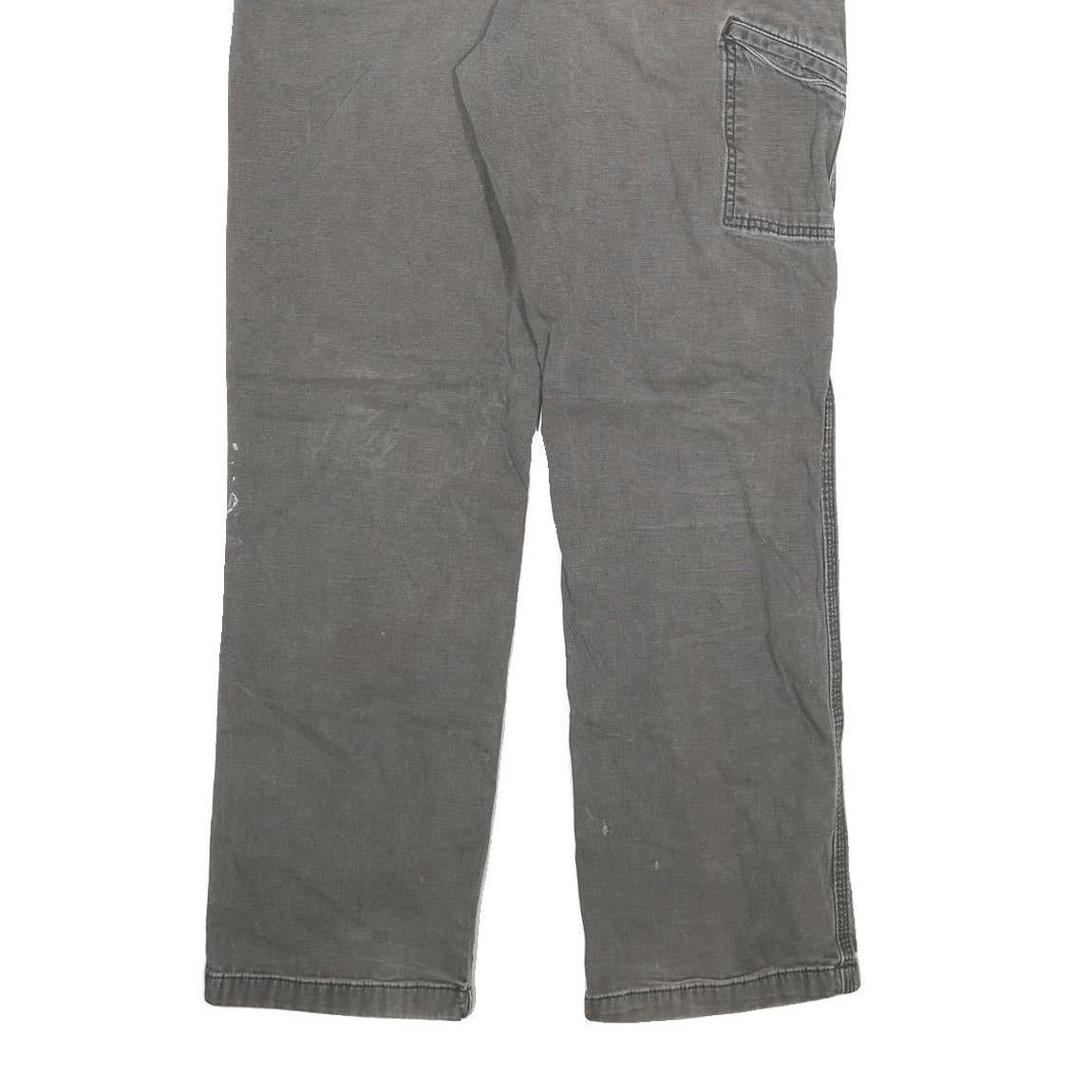 CARHARTT Mens Jeans Grey Relaxed Straight Denim Medium W34 L32 Workwear Utility