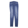 LEVI'S Womens Slim Blue Denim Rinse Jeans W27 L30 Stretch Comfort Zip