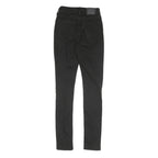 LEVI'S 721 Womens Black Regular Skinny Denim Medium W25 L30 Distressed Jeans