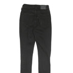 LEVI'S 721 Womens Black Regular Skinny Denim Medium W25 L30 Distressed Jeans