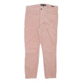 TOMMY HILFIGER Womens Cotton Blend Pink Slim Tapered Trousers W31 L26