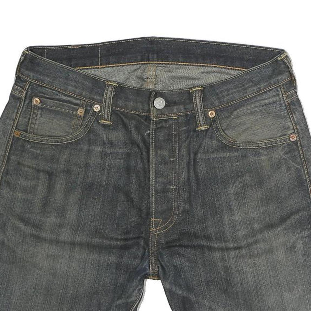 LEVI'S Mens Denim Blue Rolled Hem Shorts M W30 Classic Cut 5 Pocket