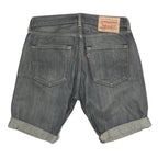 LEVI'S Mens Denim Blue Rolled Hem Shorts M W30 Classic Cut 5 Pocket