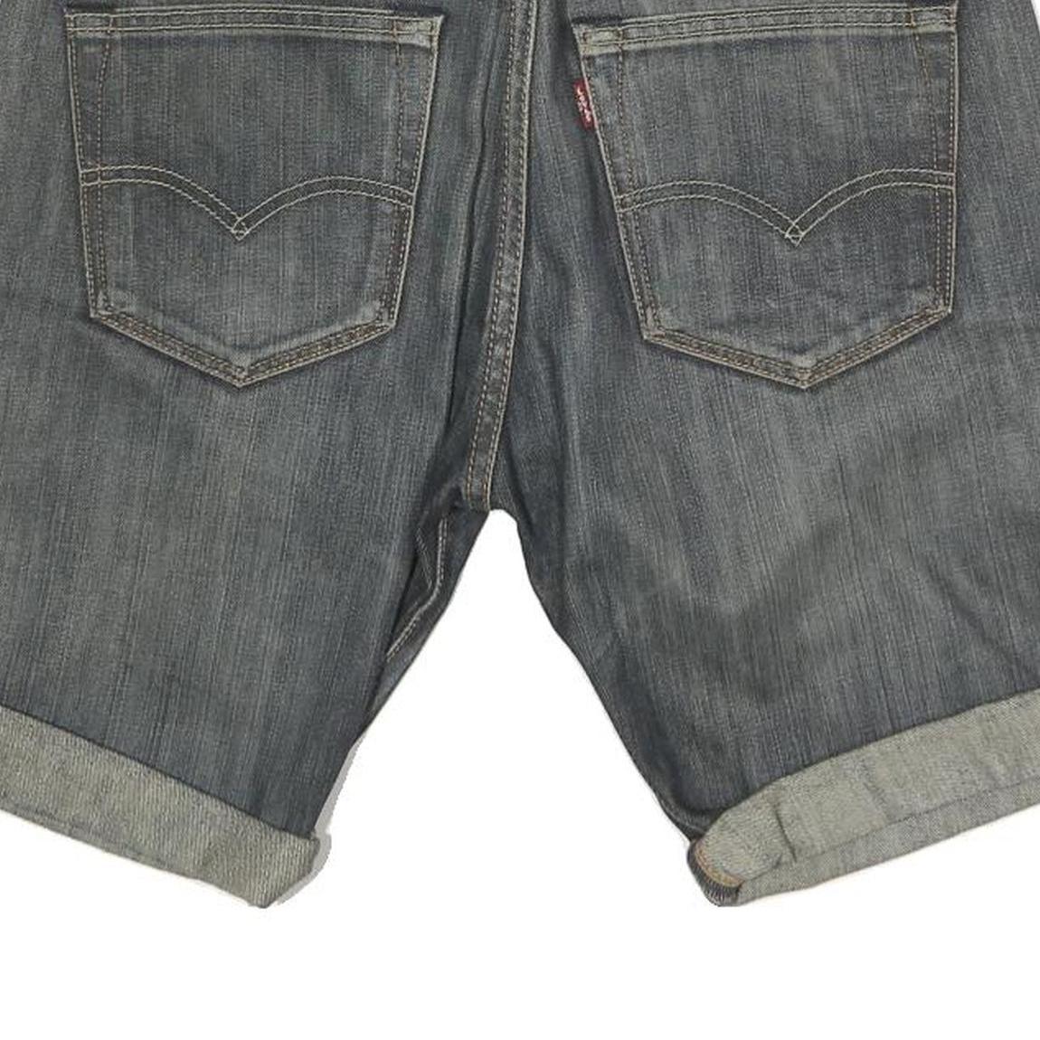 LEVI'S Mens Denim Blue Rolled Hem Shorts M W30 Classic Cut 5 Pocket