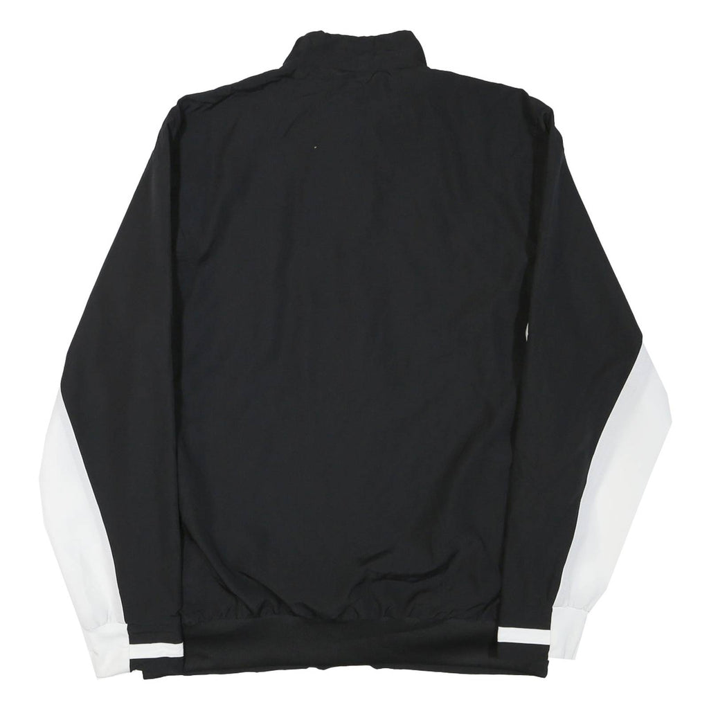 ADIDAS Mens Black & White United Soccer Coaches Track Jacket M Polyester Blend