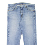 LEVI'S 513 Jeans Mens Blue Slim Straight Stone Wash W34 L24