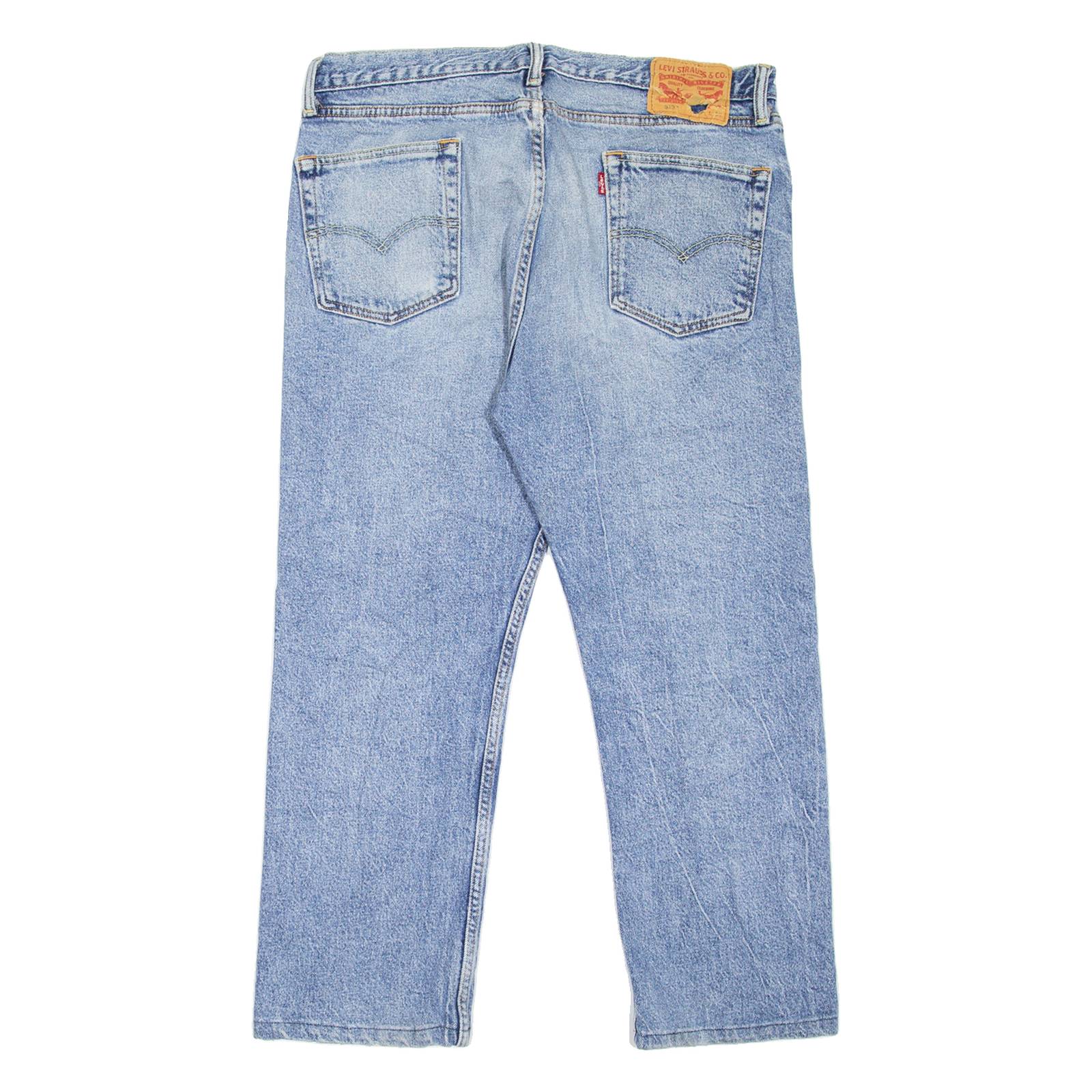 LEVI'S 513 Jeans Mens Blue Slim Straight Stone Wash W34 L24