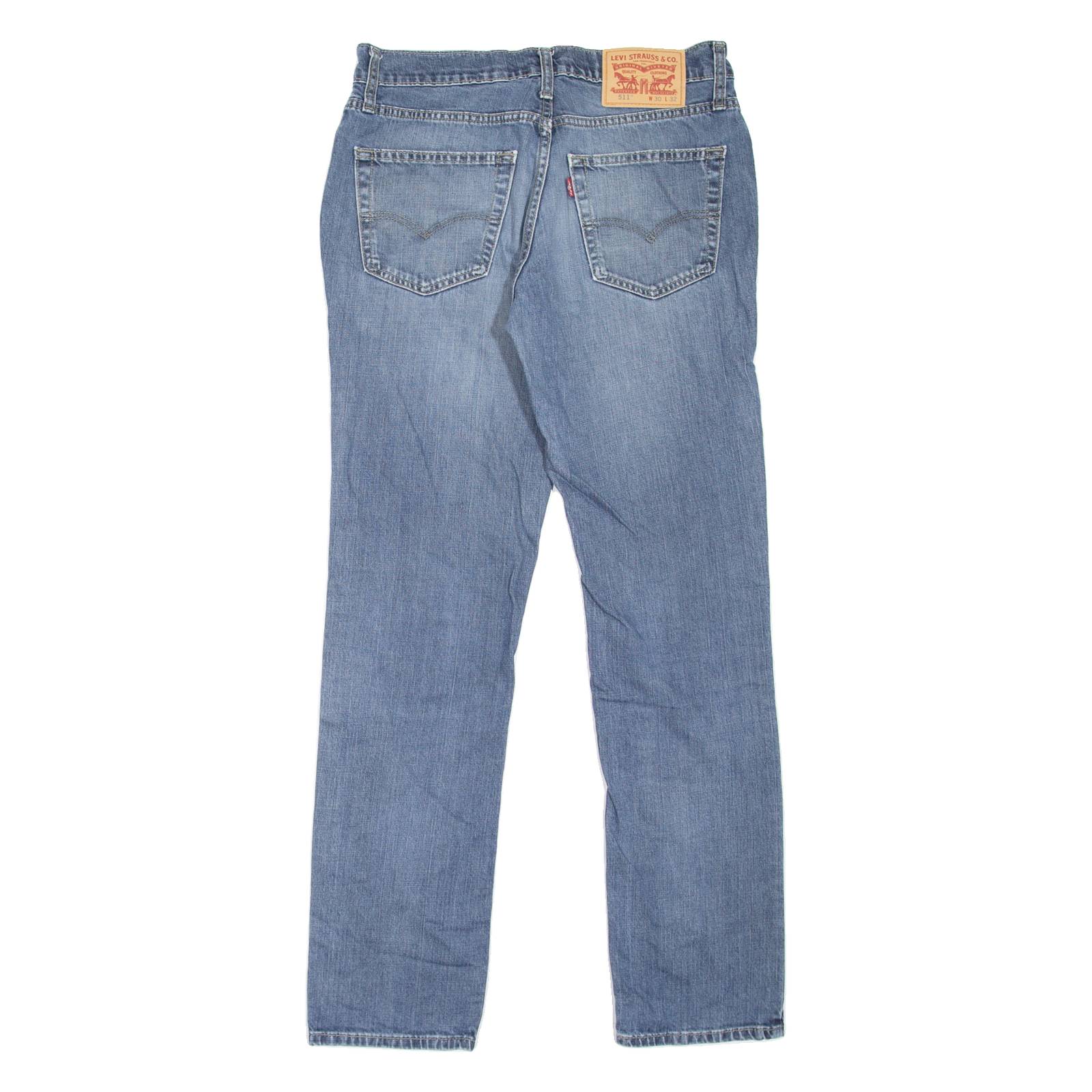 LEVI'S 511 Jeans Mens Blue Slim Straight Stone Wash W30 L32