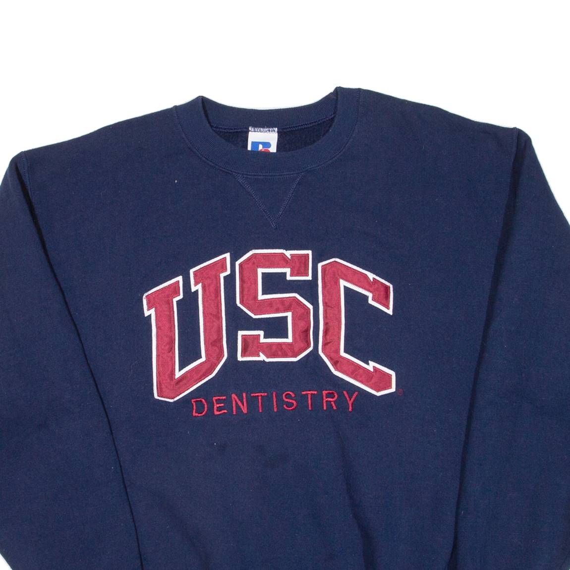 RUSSELL ATHLETIC Usc Dentistry Mens Sweatshirt Blue USA M