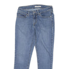 LEVI'S Womens Regular Blue Skinny Denim Light W27 L26 Zip Jeans Classic Fit