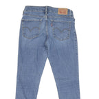 LEVI'S Womens Regular Blue Skinny Denim Light W27 L26 Zip Jeans Classic Fit