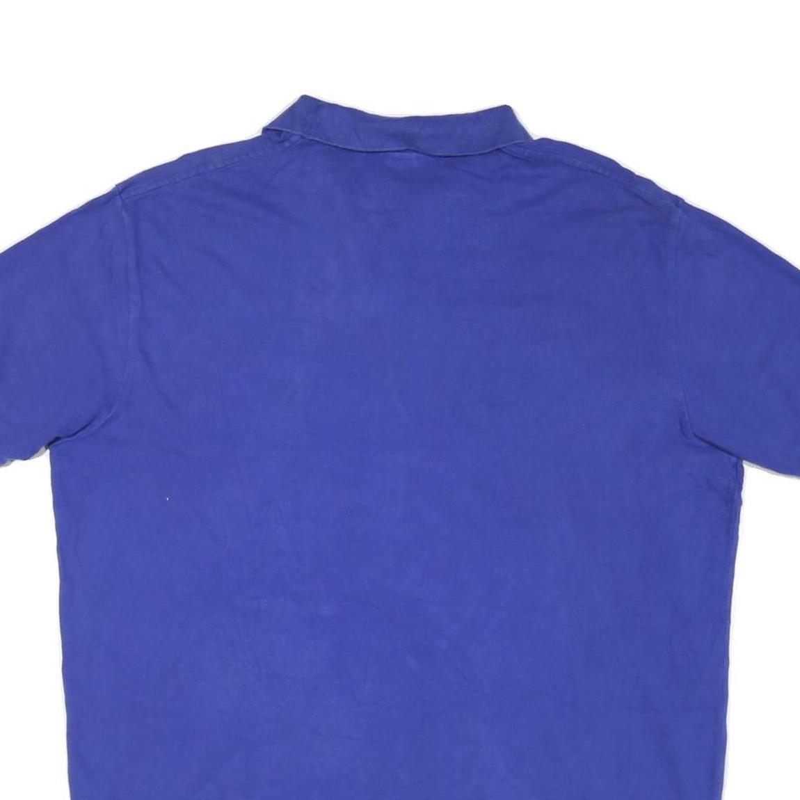 POLO RALPH LAUREN Mens Blue Polo Shirt XL Cotton Blend Short Sleeve Basic