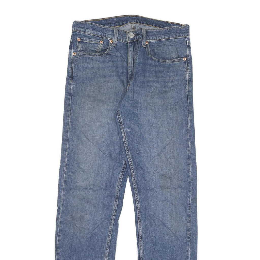 LEVI'S 505 Mens Slim Blue Denim Medium W30 L32 Zip Classic Fit Jeans