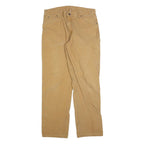DICKIES Mens Regular Fit Beige Jeans Cotton Blend Zip W36 L34 Workwear Classic