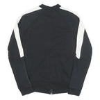 PUMA Womens Black & White Casual Jacket UK 10 Cotton Blend Plain Zip Athletic