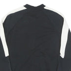 PUMA Womens Black & White Casual Jacket UK 10 Cotton Blend Plain Zip Athletic