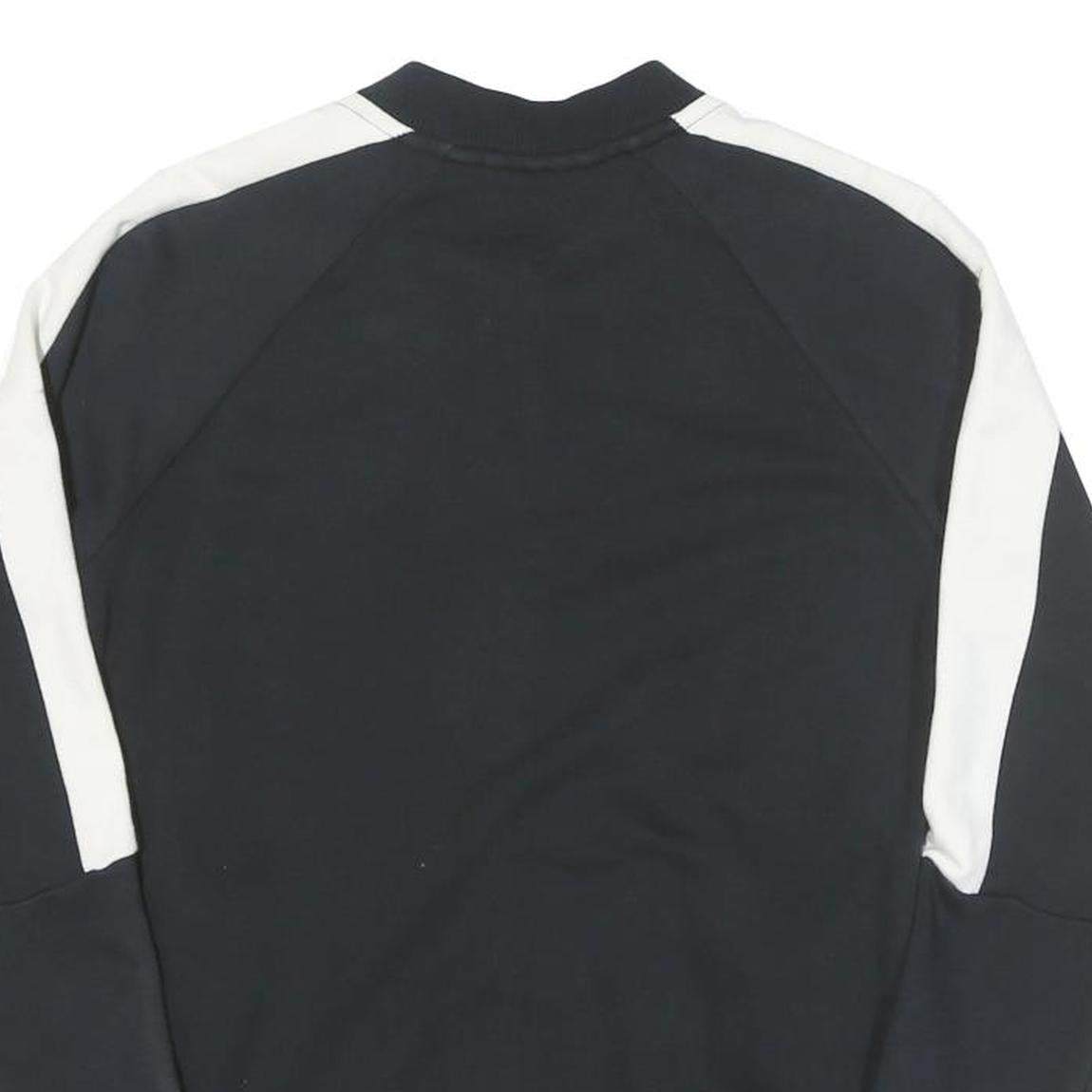 PUMA Womens Black & White Casual Jacket UK 10 Cotton Blend Plain Zip Athletic