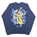 WALT DISNEY Mens Navy Blue Disneyland Resort Crew Neck S 2015 Graphic Sweatshirt