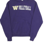CHAMPION Womens Purple W Volleyball Pullover Hoodie M Cotton Blend Casual