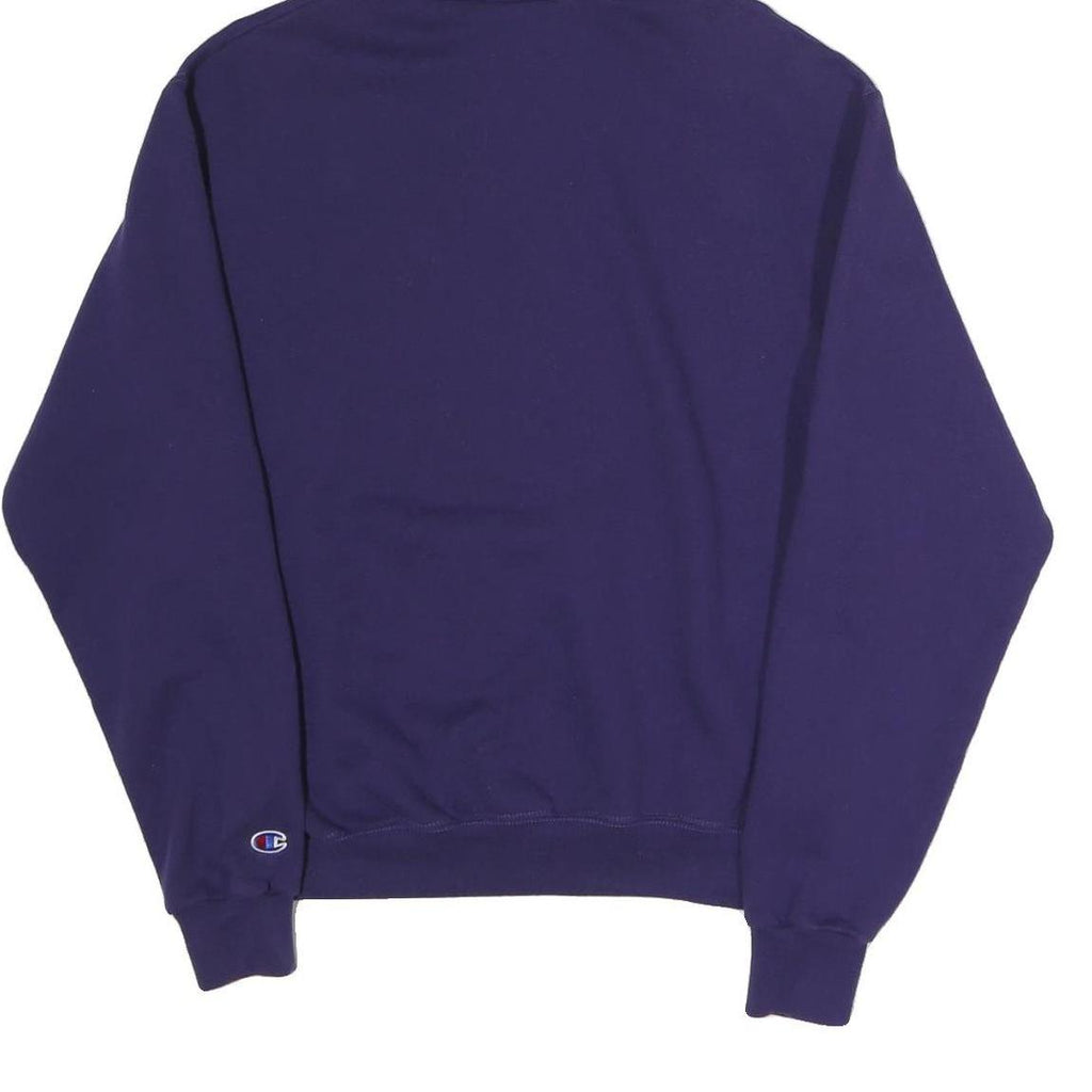 CHAMPION Womens Purple W Volleyball Pullover Hoodie M Cotton Blend Casual