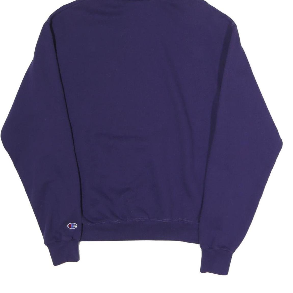 CHAMPION Womens Purple W Volleyball Pullover Hoodie M Cotton Blend Casual