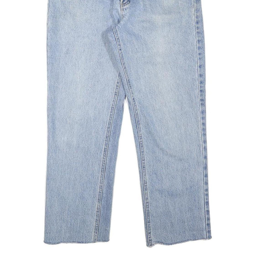 CARHARTT Mens Jeans Blue Regular Straight Denim Light W30 L27 Zip Cotton Blend