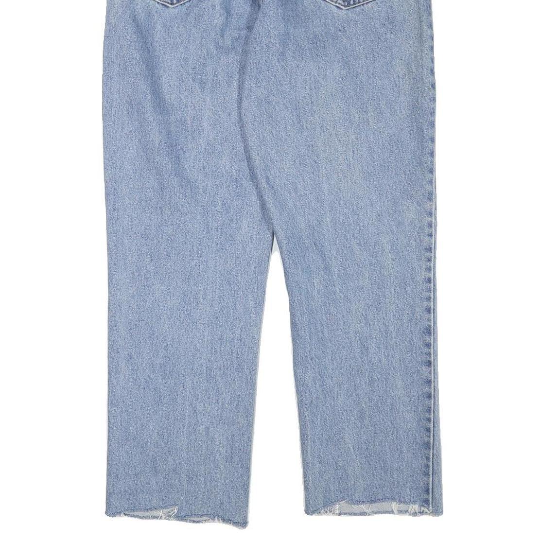 CARHARTT Mens Jeans Blue Regular Straight Denim Light W30 L27 Zip Cotton Blend