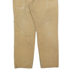 CARHARTT Mens Jeans Beige Relaxed Straight Denim Medium W34 L30 Workwear Durable