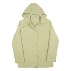 KINGFIELD Womens Beige Zip Jacket S Polyester Blend Hooded Casual Outdoor