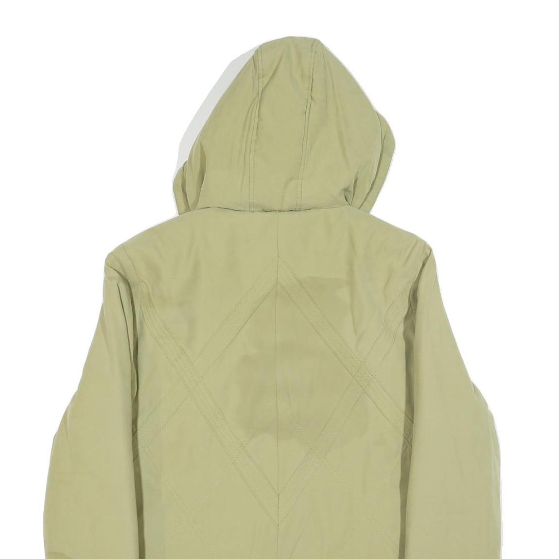 KINGFIELD Womens Beige Zip Jacket S Polyester Blend Hooded Casual Outdoor