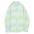 COLUMBIA Womens Shirt Green Check Long Sleeve M