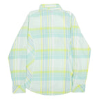 COLUMBIA Womens Shirt Green Check Long Sleeve M