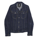 G-STAR Mens Blue Denim Jacket M Cotton Button Plain Classic Fit Workwear