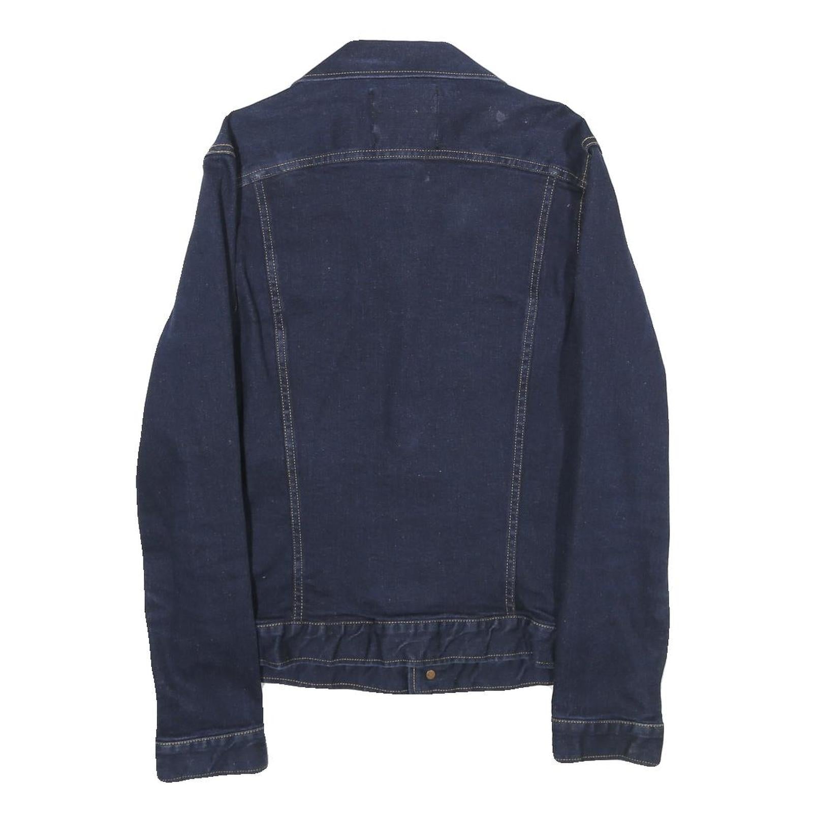 G-STAR Mens Blue Denim Jacket M Cotton Button Plain Classic Fit Workwear