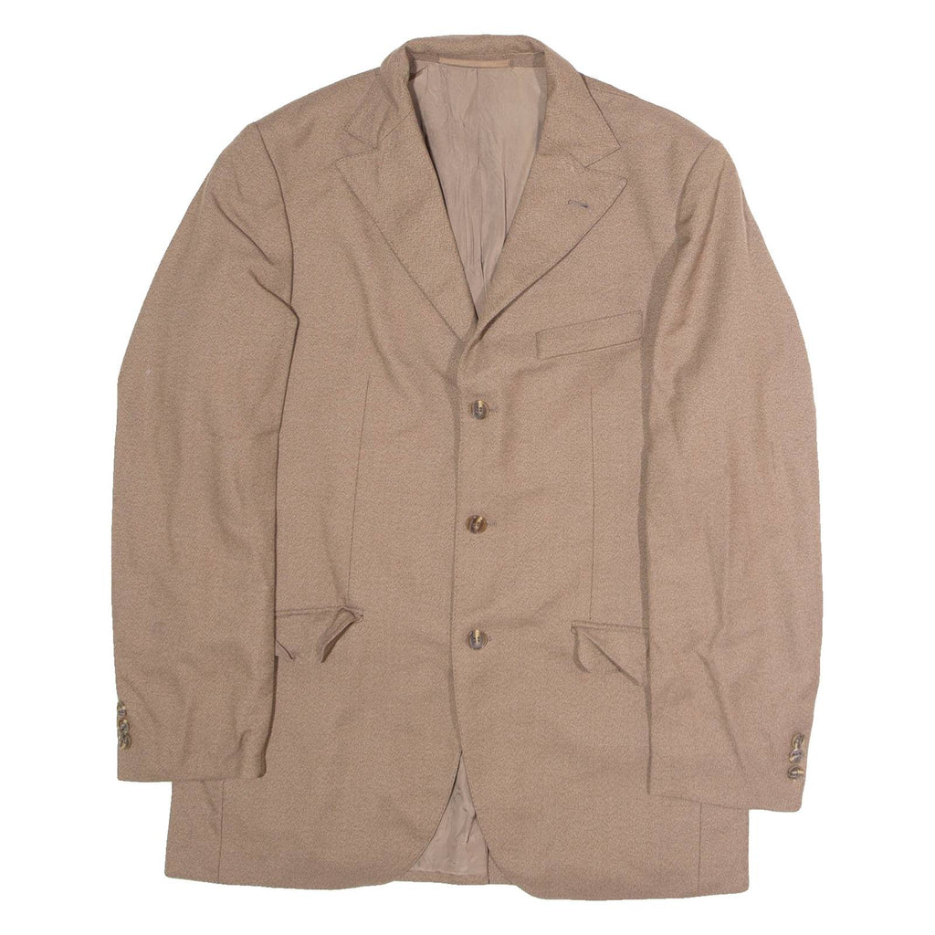 GRANICHER Mens Blazer Jacket Beige Wool S