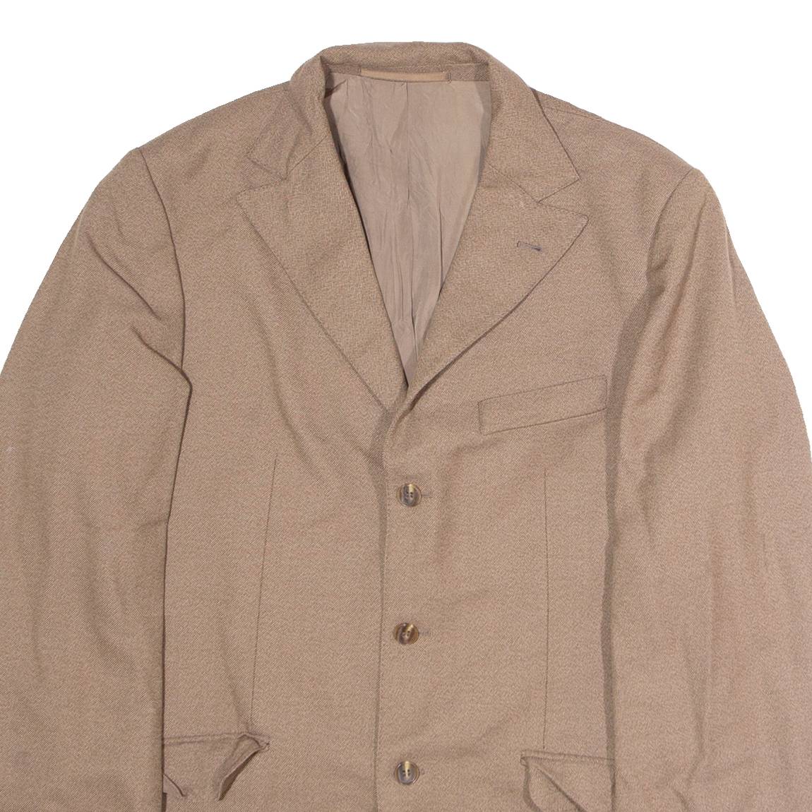 GRANICHER Mens Blazer Jacket Beige Wool S