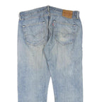 LEVI'S 501 Mens Jeans Blue Regular Straight Denim Light W36 L27 Classic Button