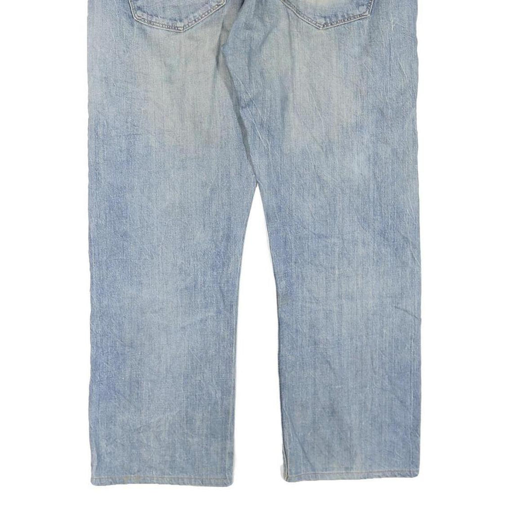 LEVI'S 501 Mens Jeans Blue Regular Straight Denim Light W36 L27 Classic Button
