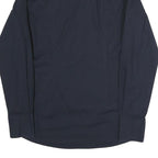 DANIELE ALESSANDRINI Mens Black Plain Shirt Long Sleeve Button Collar L