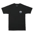VANS Mens Black Classic Logo Print T-Shirt S Short Sleeve Crew Neck Cotton Blend
