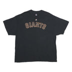 MAJESTIC Mens Black Giants Graphic T-Shirt 2XL Short Sleeve Crew Neck