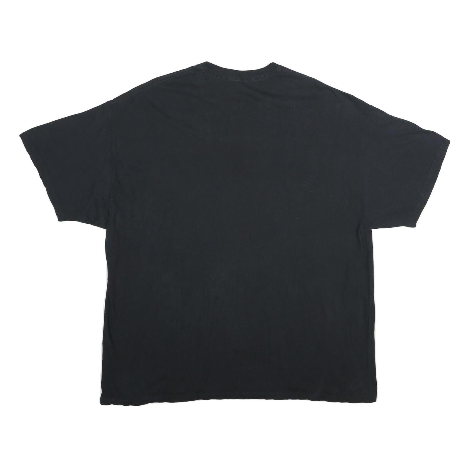 MAJESTIC Mens Black Giants Graphic T-Shirt 2XL Short Sleeve Crew Neck