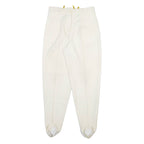 SPENGLER Womens Trousers Cream Regular Tapered Wool W28 L30