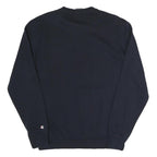 CHAMPION Mens Black Cotton Blend Crew Neck Sweatshirt S Branded Casual