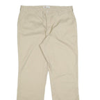 DICKIES Womens Regular Beige Cotton Blend Trousers W34 L31 Classic Straight Zip