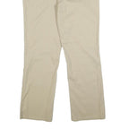 DICKIES Womens Regular Beige Cotton Blend Trousers W34 L31 Classic Straight Zip